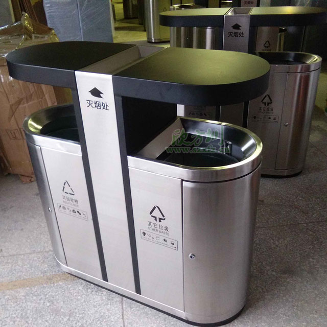 不銹鋼戶(hù)外環(huán)衛(wèi)分類(lèi)垃圾桶