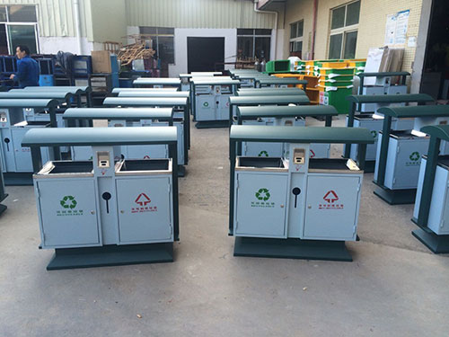 欣方圳戶外垃圾桶遠銷上海普陀區(qū)