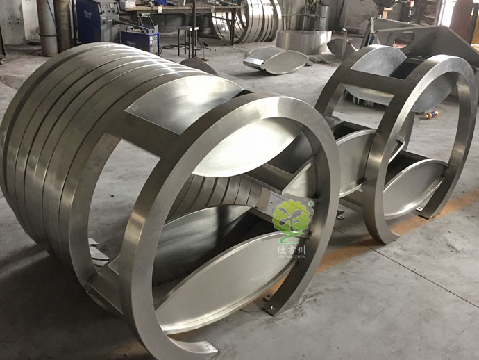 戶(hù)外大型不銹鋼異形花盆廠家定制