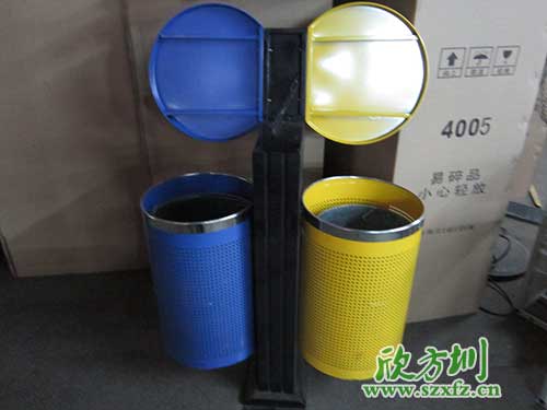 韶關(guān)鋼制噴塑垃圾桶寫字樓物業(yè)區(qū)的“顏值擔(dān)當(dāng)”