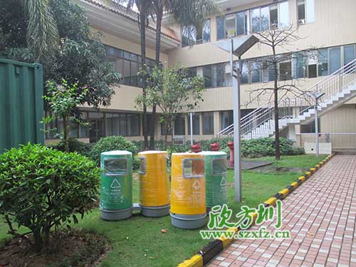 韶關(guān)物業(yè)分類玻璃鋼垃圾桶，提升社區(qū)好環(huán)境。