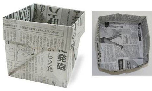 用紙折垃圾桶手工怎么折，學(xué)手工制作折紙垃圾桶